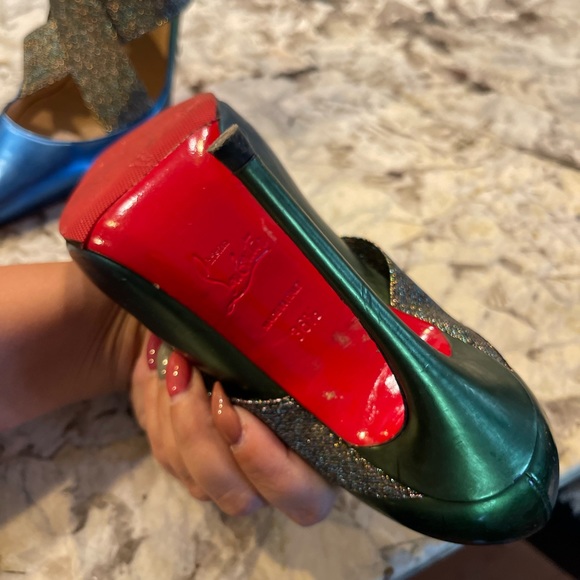 Ombré Green Blue Loubs - Picture 5 of 6